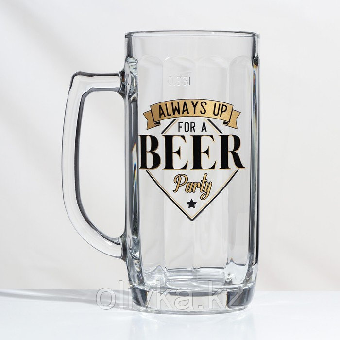 Кружка стеклянная для пива «Гамбург. Чирз», 330 мл, рисунок микс - фото 2 - id-p113275621