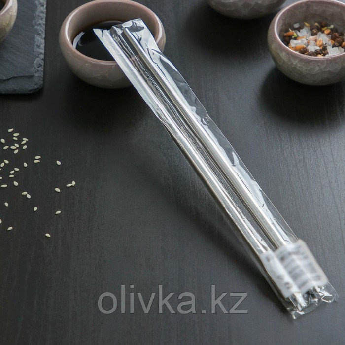 Палочки для суши Bacchette, длина 21 см, цвет серебряный - фото 4 - id-p113264731