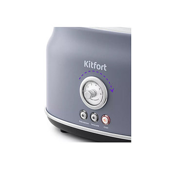 Тостер Kitfort КТ-2038-3 (серый), фото 2