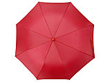 Зонт складной Tulsa, полуавтоматический, 2 сложения, с чехлом, красный, фото 5