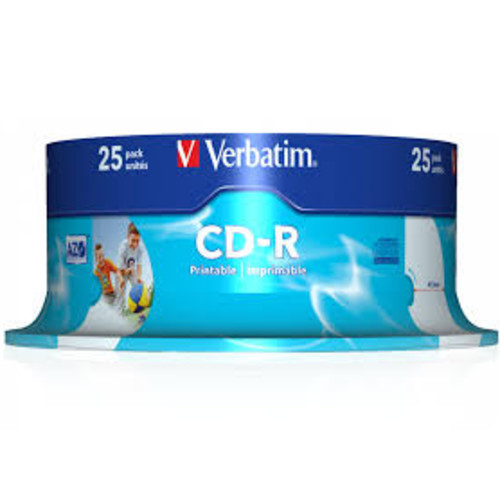 Verbatim Диск CD-R 700Mb 52x Cake Box (25шт) (43439) - фото 1 - id-p113281067