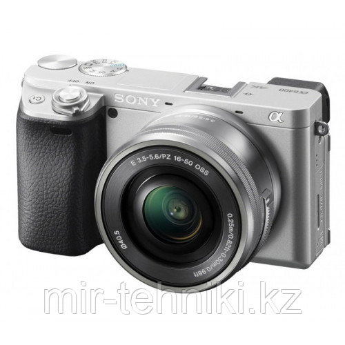 Фотоаппарат Sony Alpha A6400 kit 16-50mm серебристый (Меню на русском языке)