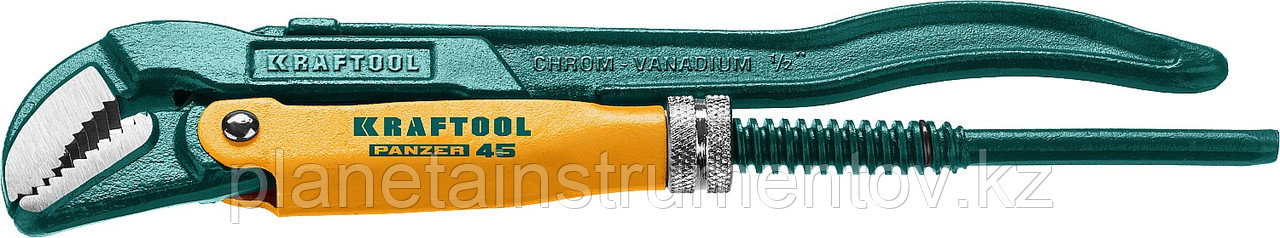 KRAFTOOL PANZER-45, №0, 1/2 , 240 мм, Трубный ключ с изогнутыми губками (2735-05) - фото 1 - id-p113289699