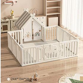 Детский игровой манеж-ограждение Слоник с домиком