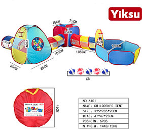 Детская игровая палатка c тоннелем 6101
