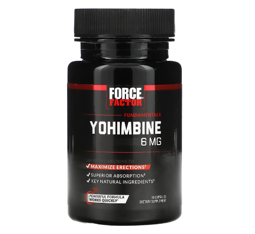 Йохимбин (Yohimbine), 6 мг, 30 капсул Force Factor - фото 3 - id-p113296593