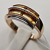 Золотое кольцо Янтарь к/з 4,03г. 585 проба, 17,5 размер, фото 5