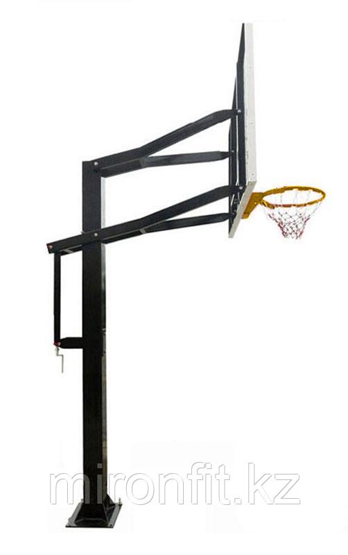 Баскетбольная стационарная стойка DFC ING72G 180x105CM стекло (четыре короба) - фото 3 - id-p113296496