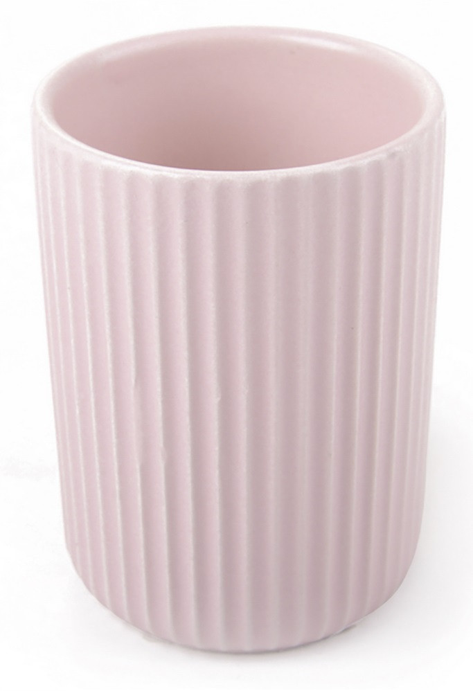 АкваЛиния Стакан для зубных щеток Плиссе CE1610TA-TB керамика, розовый 4630072042156 - фото 1 - id-p113299026