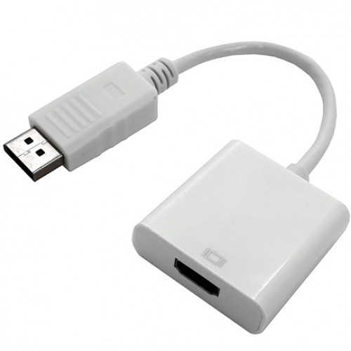 Переходник DisplayPort -> HDMI Cablexpert A-DPM-HDMIF-002-W 20M/19F белый пакет - фото 1 - id-p113300696