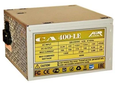 Блок Питания AiR-Cool 400W CA-400LE Черный