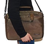 Сумка для ноутбука 15 дюймов Наплечная сумка 30 см х 40 см х 5 см Fopati bag (хаки)