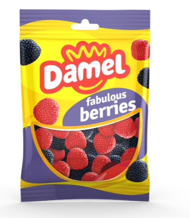 Мармелад  Ягоды в Обсыпке fabulous berries 70гр HALAL /DAMEL Испания/ (6шт-упак)