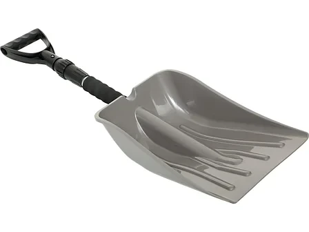 Лопата с телескопической ручкой пластиковая, серая, фото 1