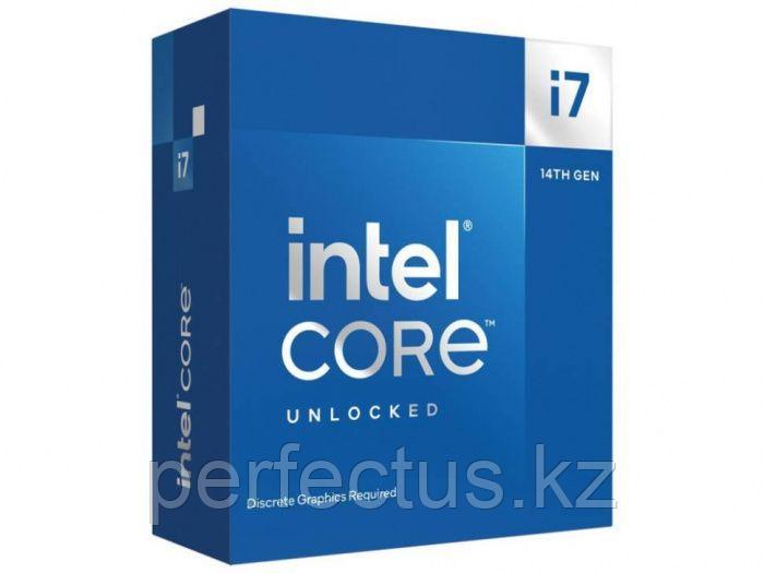 Процессор Intel Core i7-14700KF 3.4GHz (5.6GHz Turbo boost), 20C/28T, (8xP/12xE), 33Mb, TDP125W, LGA1700, - фото 1 - id-p113301334