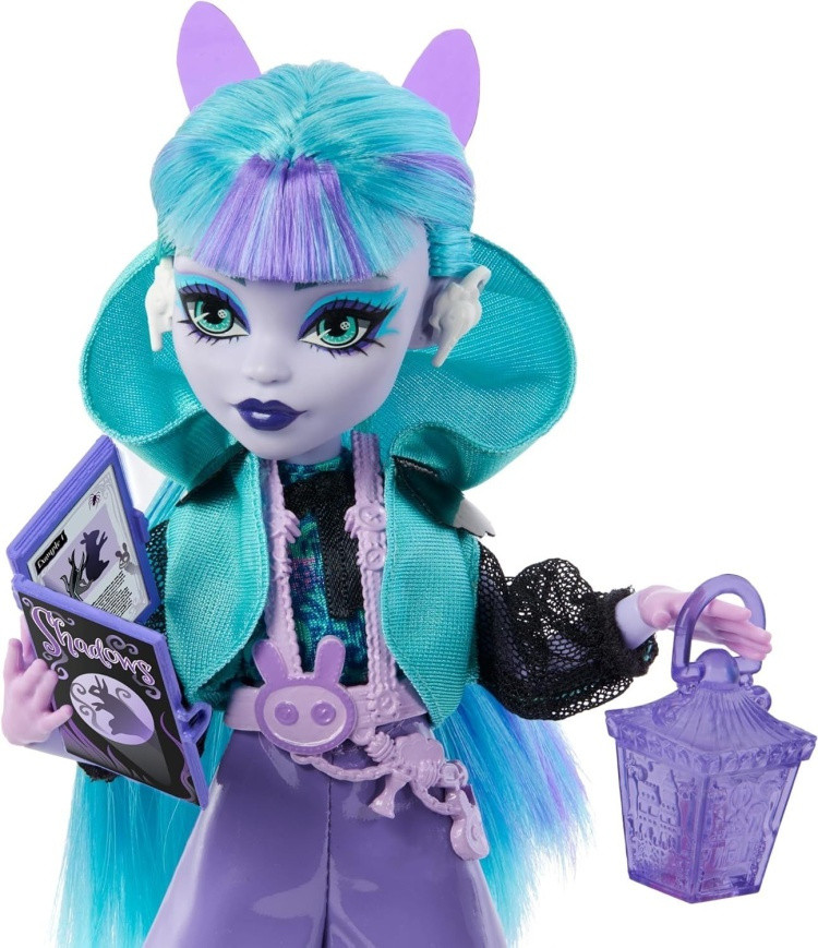 Кукла Monster High Twyla Doll Neon Frights, 29 см аксессуары в комплекте