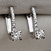 Золотые серьги с бриллиантами 0.93Ct SI1-VS1/I-G, VG-Cut, фото 9