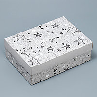 Коробка складная «Звёзды», 21 × 15 × 7 см