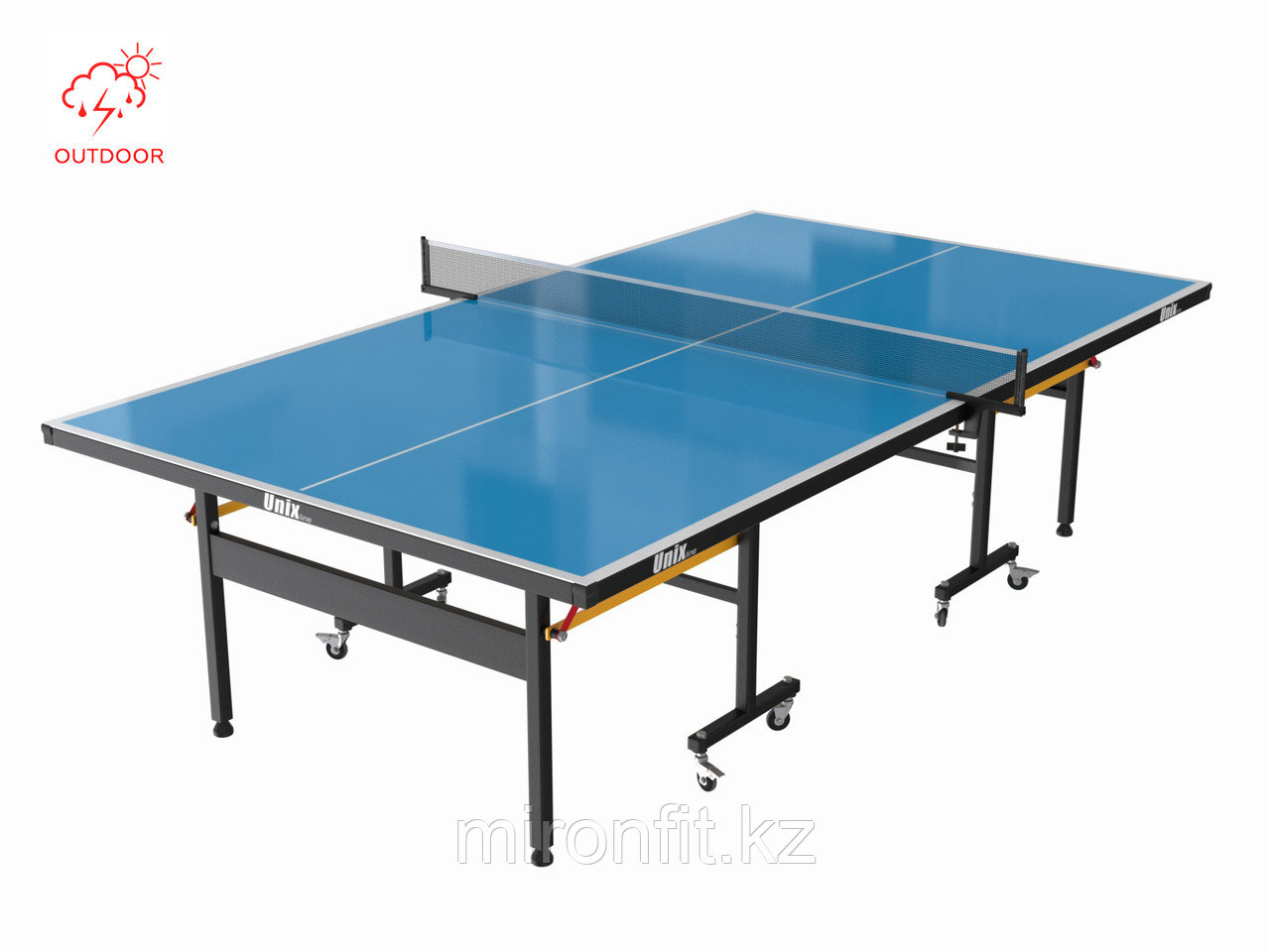 Всепогодный теннисный стол UNIX line outdoor 6mm (blue) - фото 1 - id-p113307590