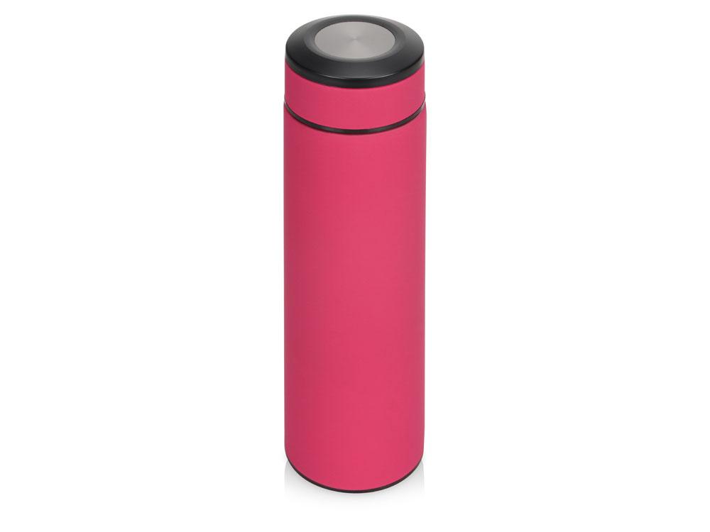 Термос Confident с покрытием soft-touch 420мл, розовый - фото 1 - id-p113309100