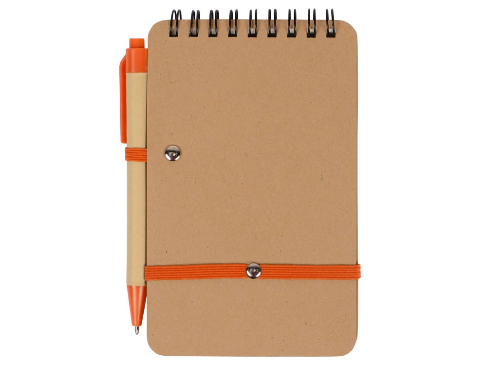 Набор канцелярский с блокнотом и ручкой Masai, оранжевый - фото 6 - id-p113309591