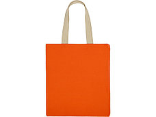 Сумка для шопинга Steady из хлопка с парусиновыми ручками, 260 г/м2, оранжевый, фото 4