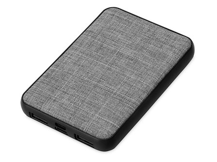 Портативное зарядное устройство из rPET Reborn, 5000 mAh, серый, фото 1