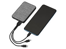Портативное зарядное устройство из rPET Reborn, 5000 mAh, серый, фото 3