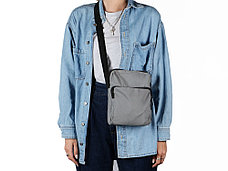 Светоотражающая сумка через плечо Reflector, светоотражающий с внутренним карманом, фото 4