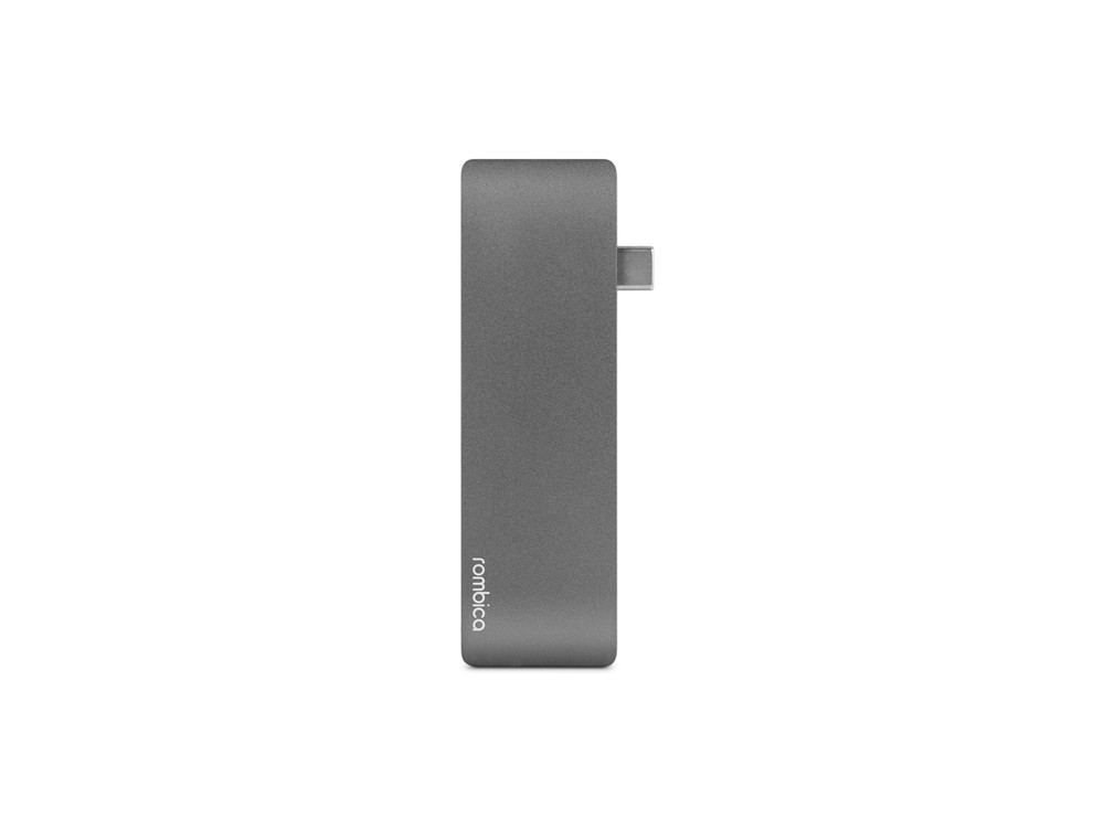 Сетевой USB адаптер/концентратор 5 в 1 Rombica Type-C M2, серый - фото 2 - id-p113310312