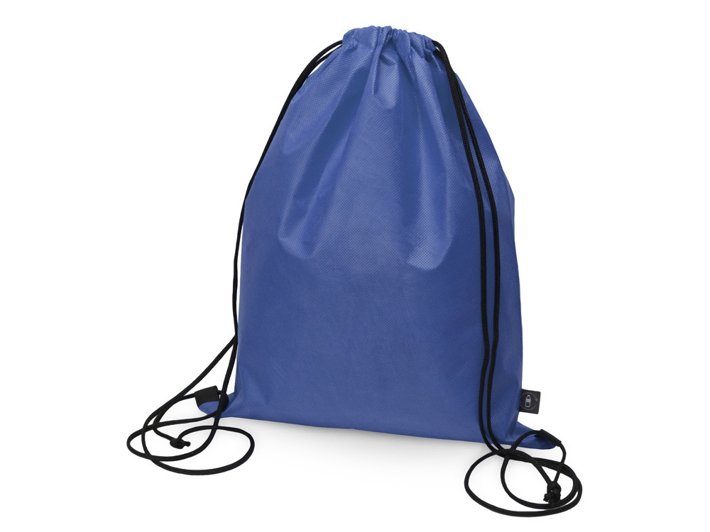 Рюкзак-мешок Reviver из нетканого переработанного материала RPET, синий - фото 1 - id-p113311098