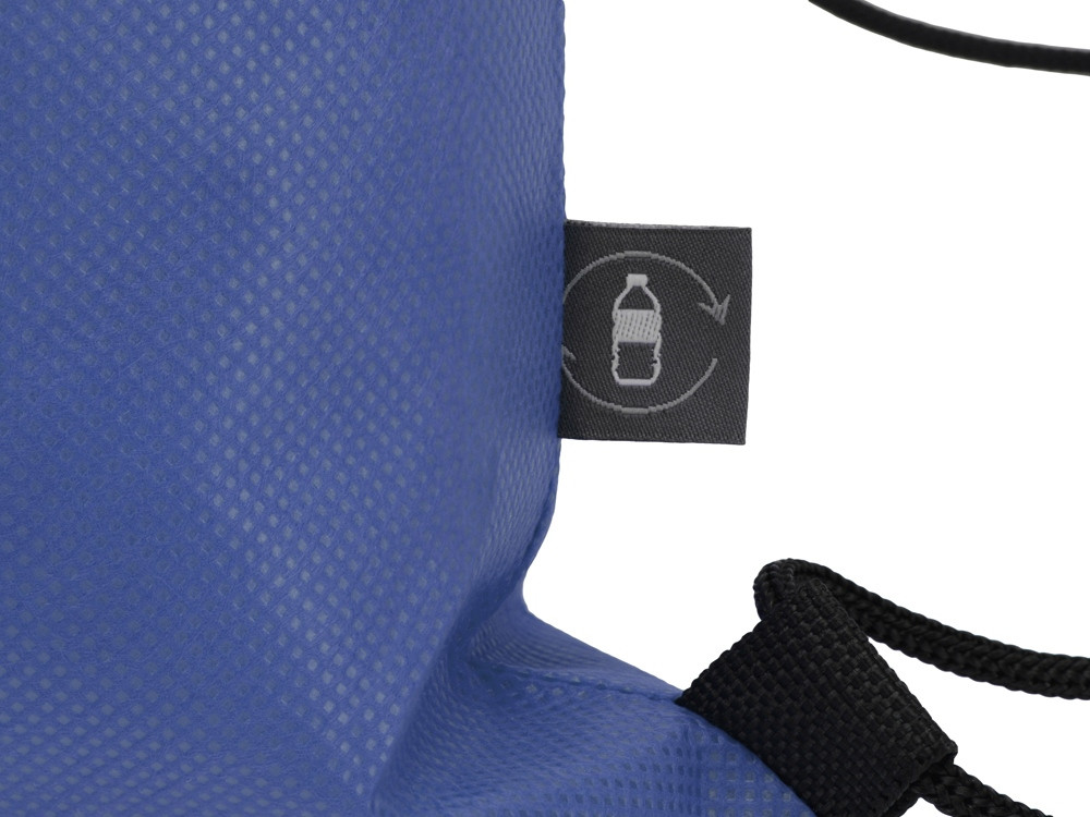 Рюкзак-мешок Reviver из нетканого переработанного материала RPET, синий - фото 3 - id-p113311098