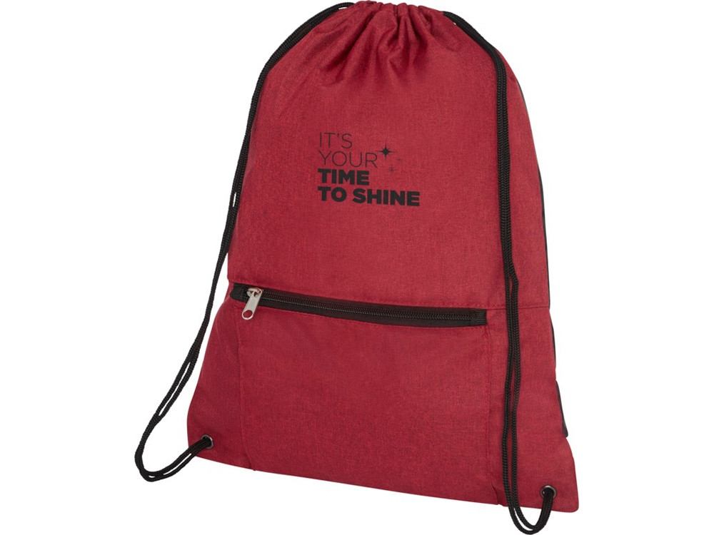 Складной рюкзак со шнурком Hoss, heather dark red - фото 6 - id-p113310360