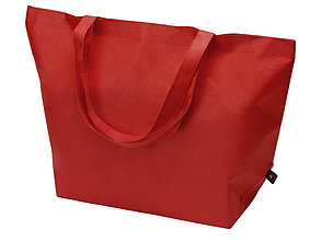 Сумка Reviver с донной складкой из нетканого переработанного материала RPET, красный, фото 1