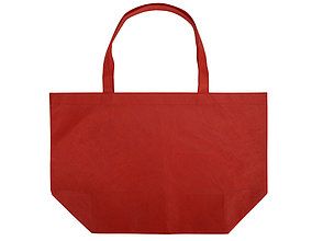 Сумка Reviver с донной складкой из нетканого переработанного материала RPET, красный, фото 4