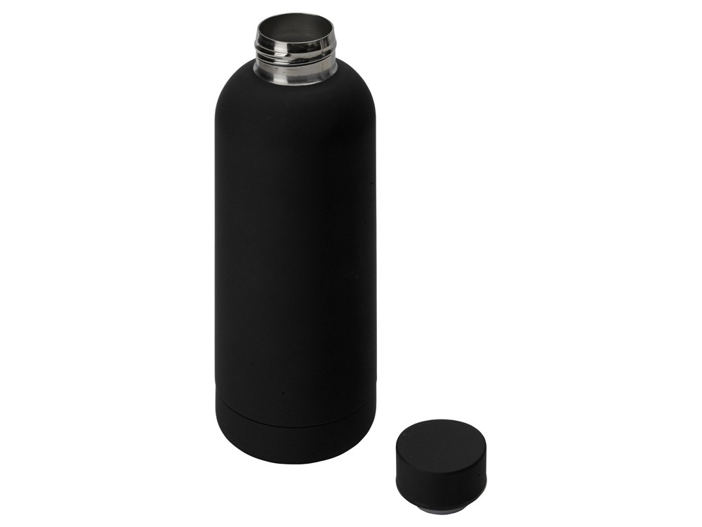 Вакуумная термобутылка Cask Waterline, soft touch, 500 мл, черный - фото 2 - id-p113310556