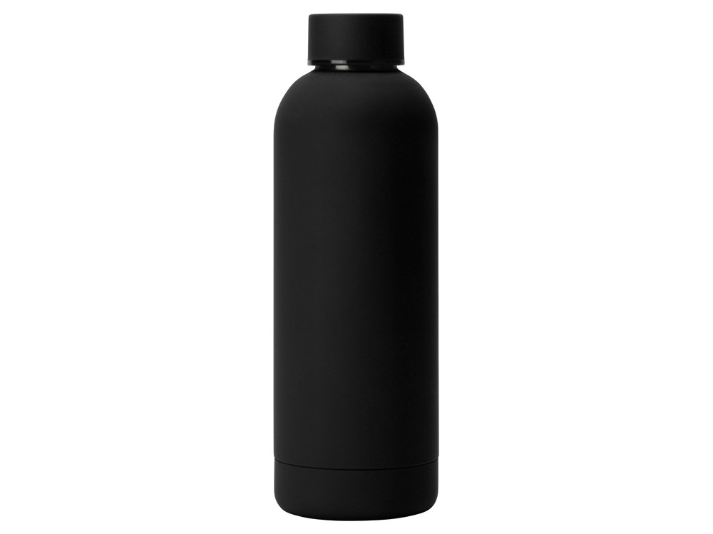 Вакуумная термобутылка Cask Waterline, soft touch, 500 мл, черный - фото 3 - id-p113310556