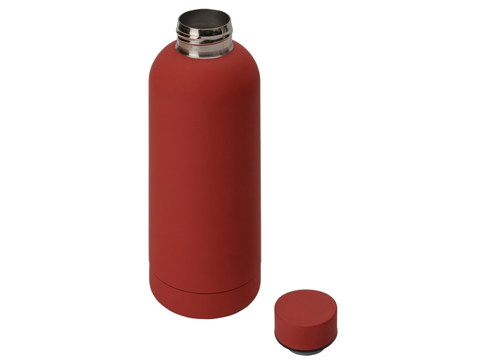 Вакуумная термобутылка Cask Waterline, soft touch, 500 мл, красный - фото 2 - id-p113310560