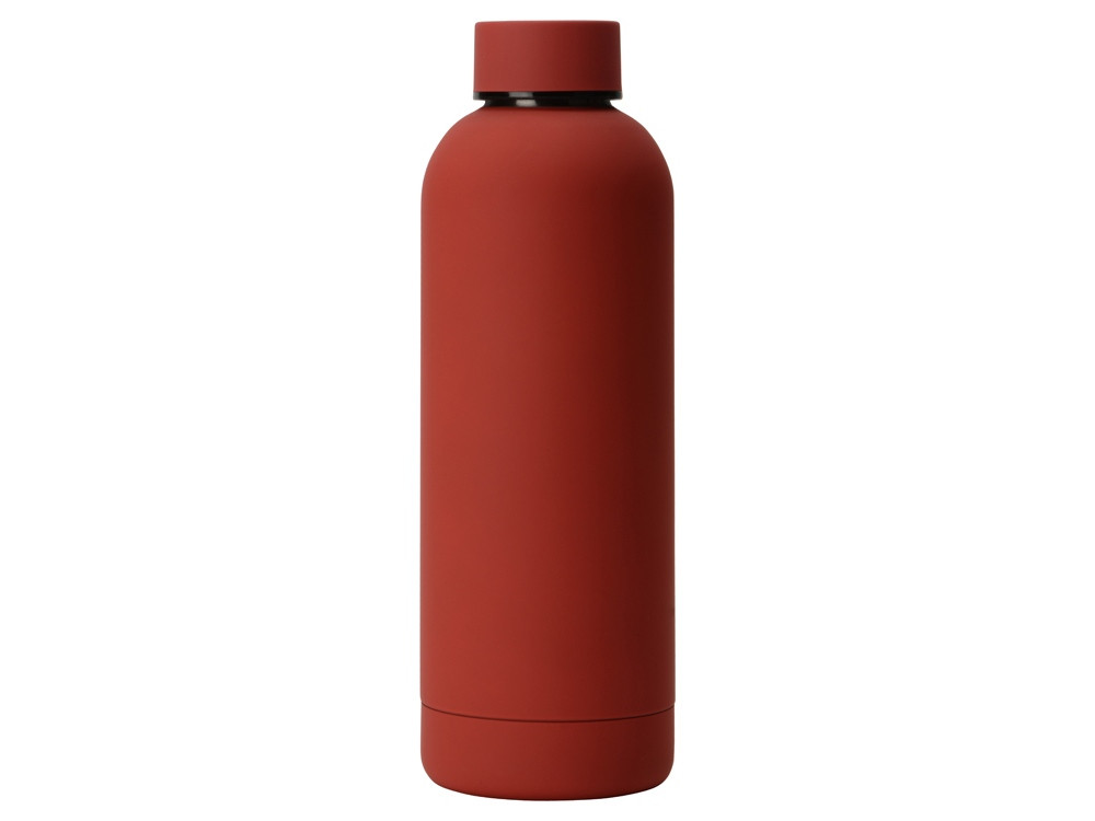 Вакуумная термобутылка Cask Waterline, soft touch, 500 мл, красный - фото 3 - id-p113310560