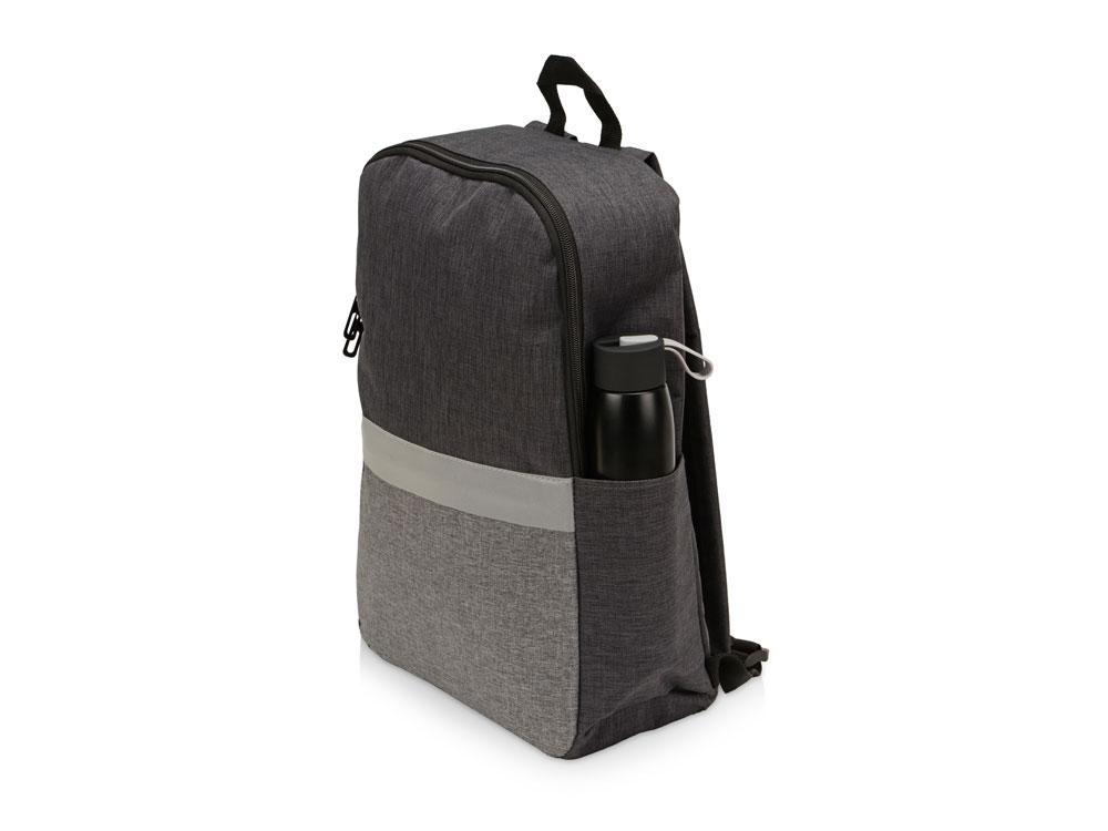 Рюкзак Merit со светоотражающей полосой и отделением для ноутбука 15.6'', темно-серый/серый - фото 6 - id-p113310568