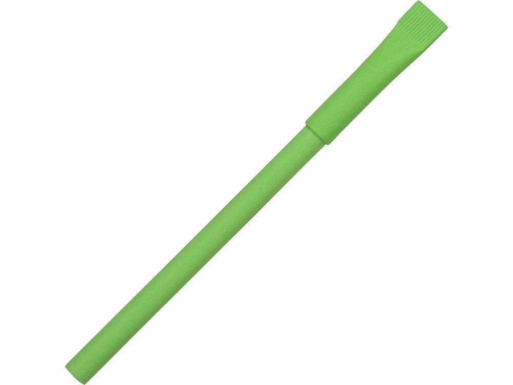Ручка картонная с колпачком Recycled, зеленое яблоко (Р) - фото 1 - id-p113311311