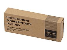 USB 2.0- флешка на 32 Гб c подсветкой логотипа Bamboo LED, фото 3