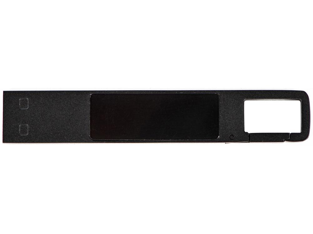 USB 2.0- флешка на 32 Гб c подсветкой логотипа Hook LED, темно-серый, синяя подсветка - фото 2 - id-p113312977