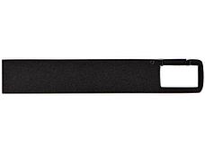 USB 2.0- флешка на 32 Гб c подсветкой логотипа Hook LED, темно-серый, синяя подсветка, фото 3