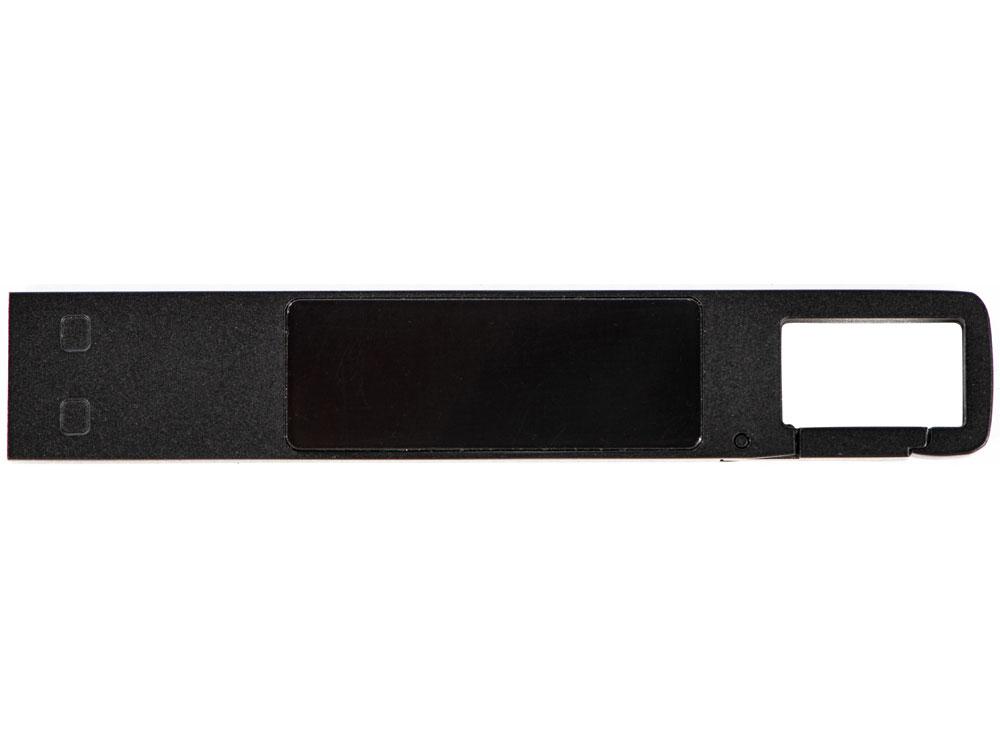 USB 2.0- флешка на 32 Гб c подсветкой логотипа Hook LED, темно-серый, красная подсветка - фото 2 - id-p113312979