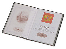 Классическая обложка для паспорта Favor, красная/серая, фото 2
