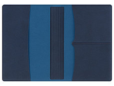 Обложка для паспорта с RFID защитой отделений для пластиковых карт Favor, синяя, фото 3
