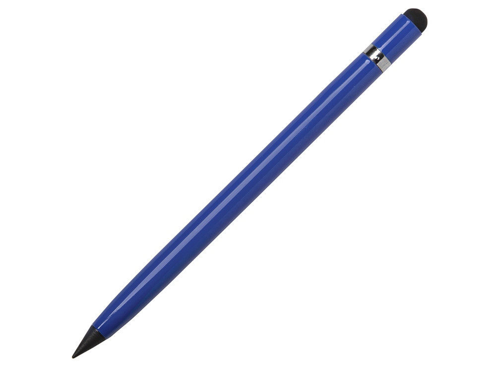 Вечный карандаш Eternal со стилусом и ластиком, синий - фото 1 - id-p113313041