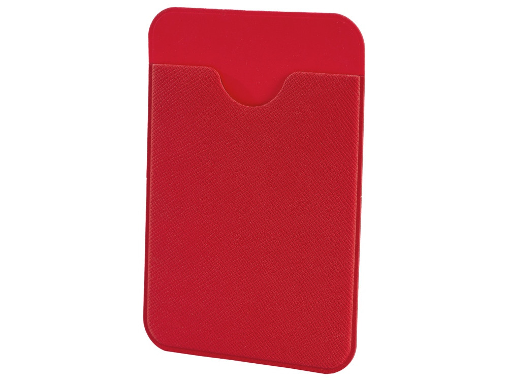 Чехол-картхолдер Favor на клеевой основе на телефон для пластиковых карт и и карт доступа, красный - фото 1 - id-p113312875