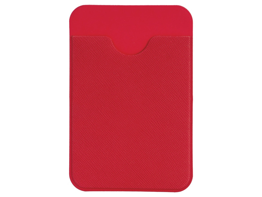 Чехол-картхолдер Favor на клеевой основе на телефон для пластиковых карт и и карт доступа, красный - фото 2 - id-p113312875